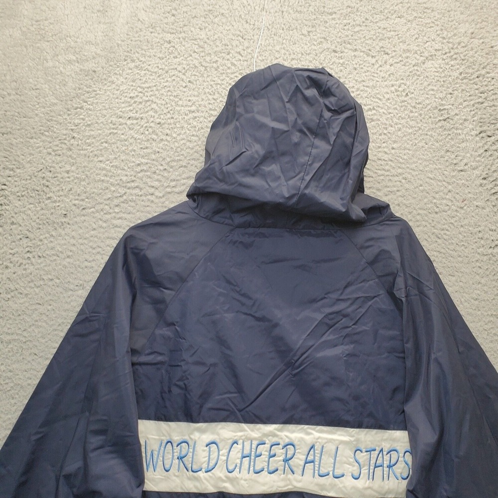 Disney World Windbreaker Jacket Women's S Multi Cheer Fleece Lined Hood 1/2 Zip - Picture 11 of 11